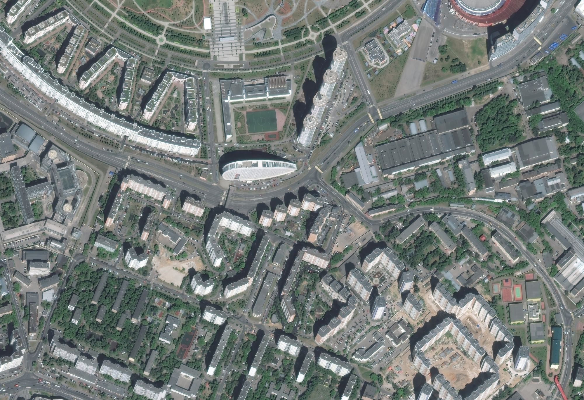 Москва. Спутниковый снимок высокого разрешения