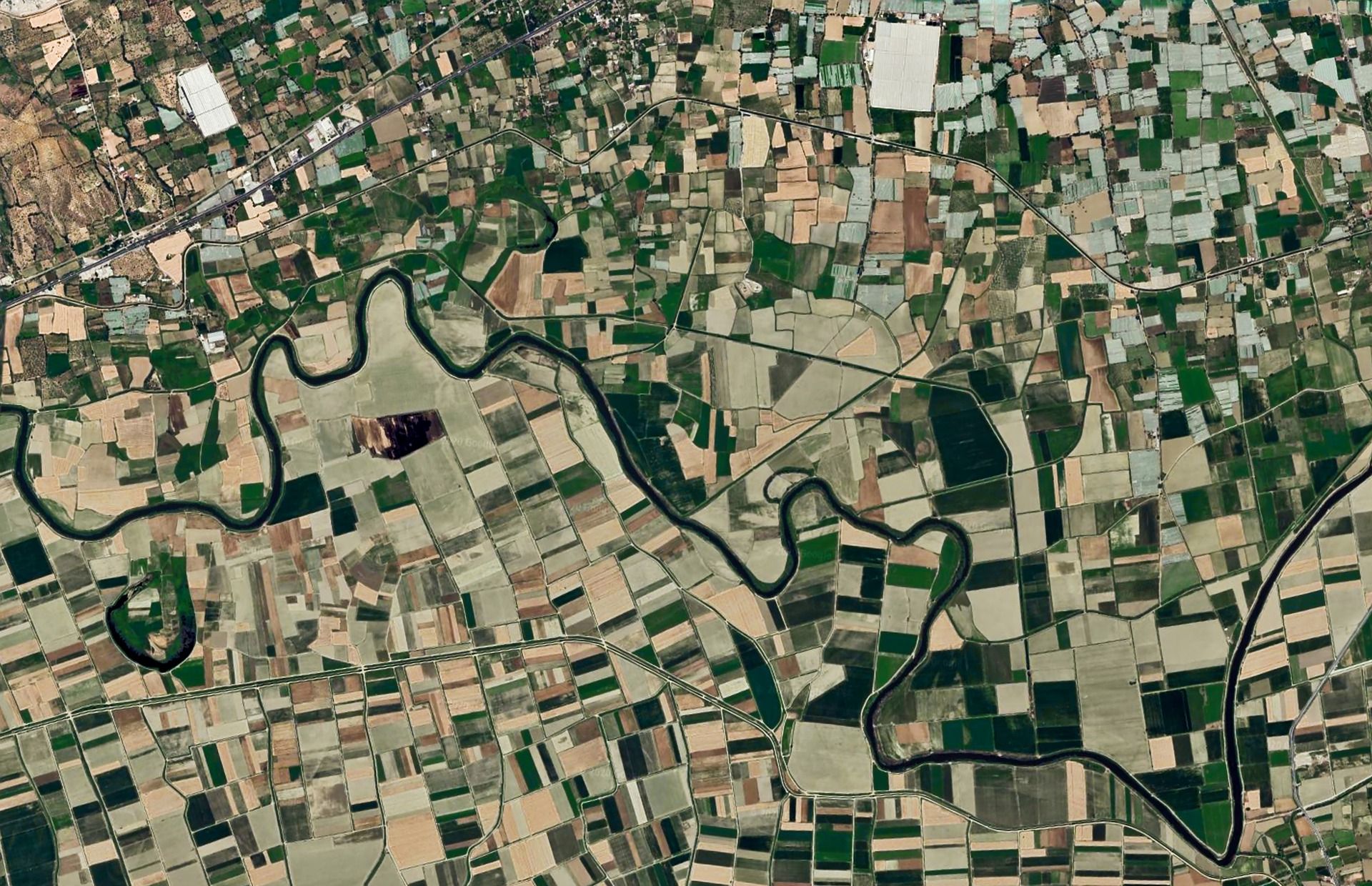 Посмотрите на спутниковый снимок Москвы и области за 10 дней до Олимпиады