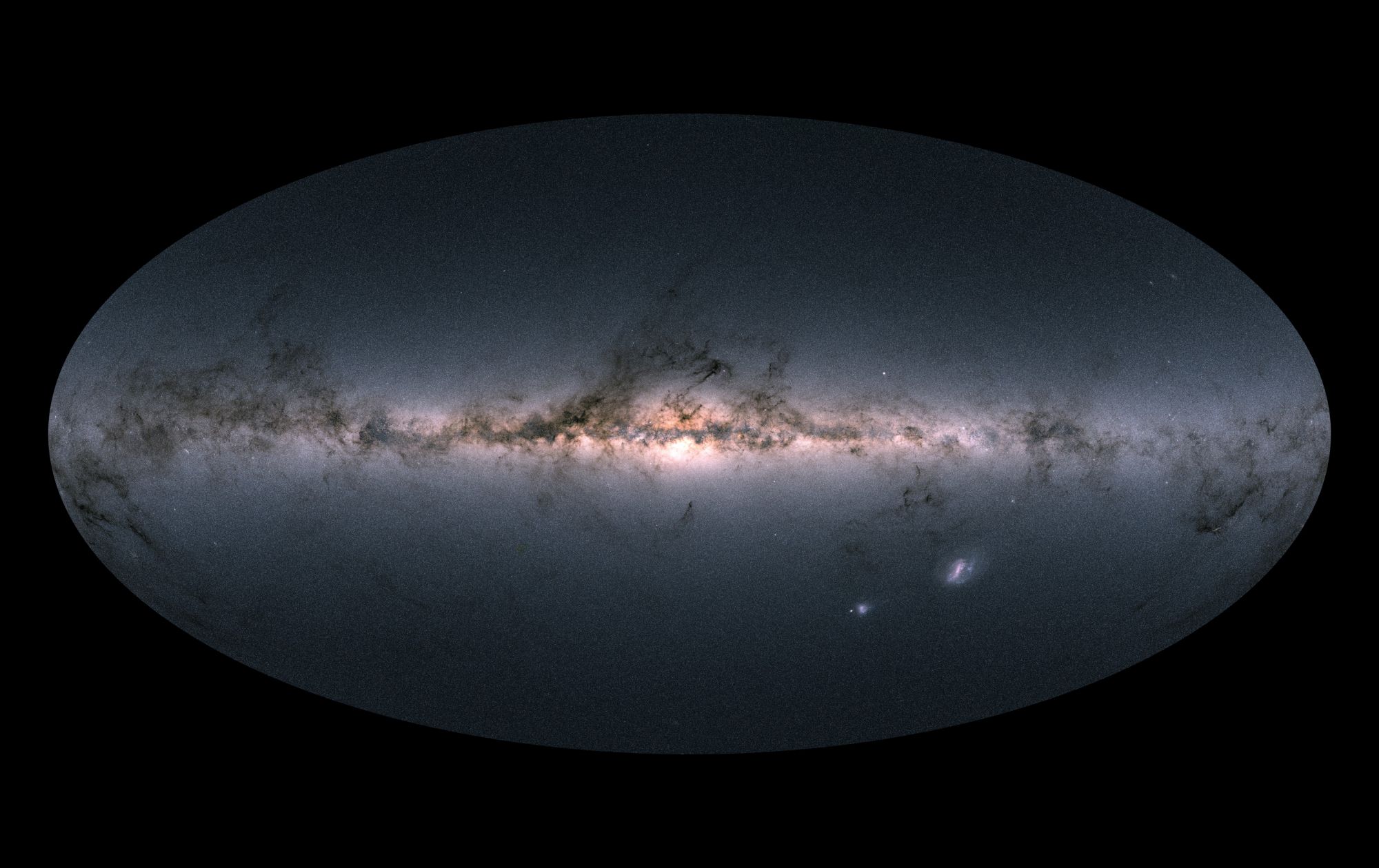 Детализированная трехмерная карта Млечного Пути и соседних галактик, составленная по данным телескопа Gaia 