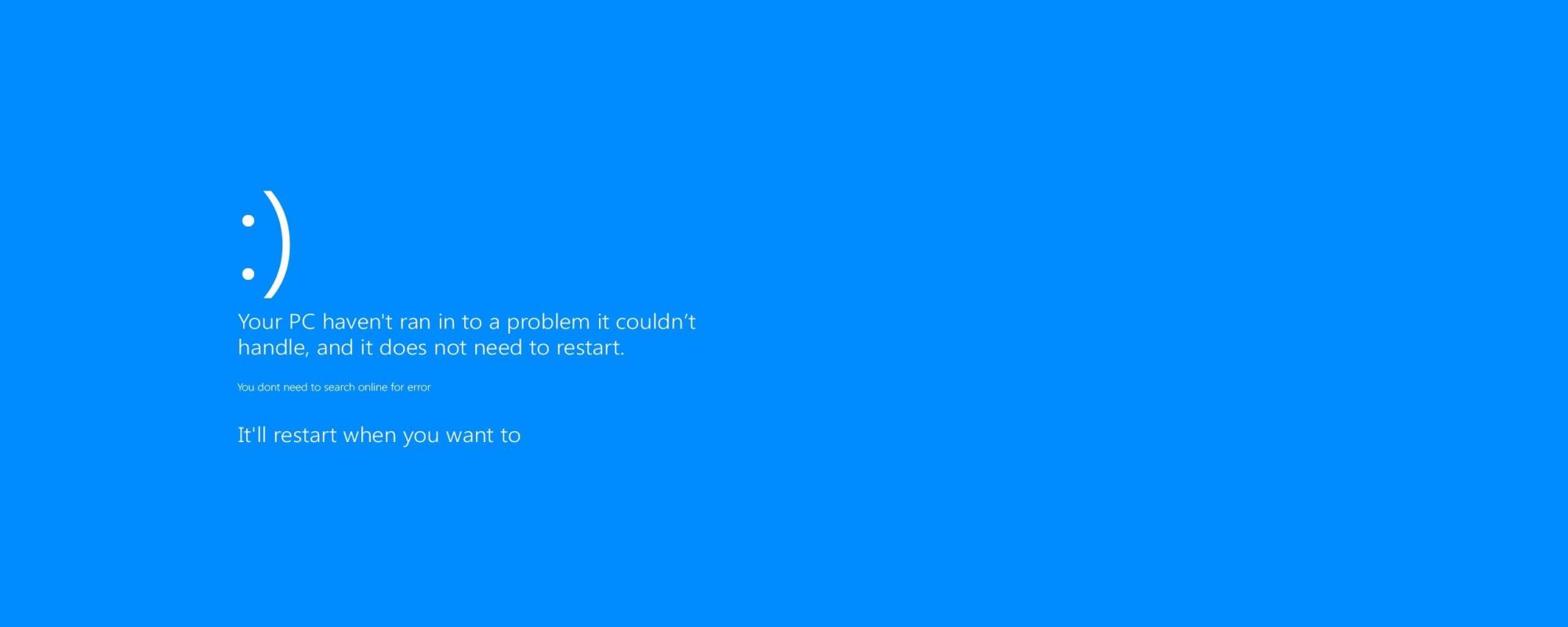 BSOD (Blue Screen of Death)